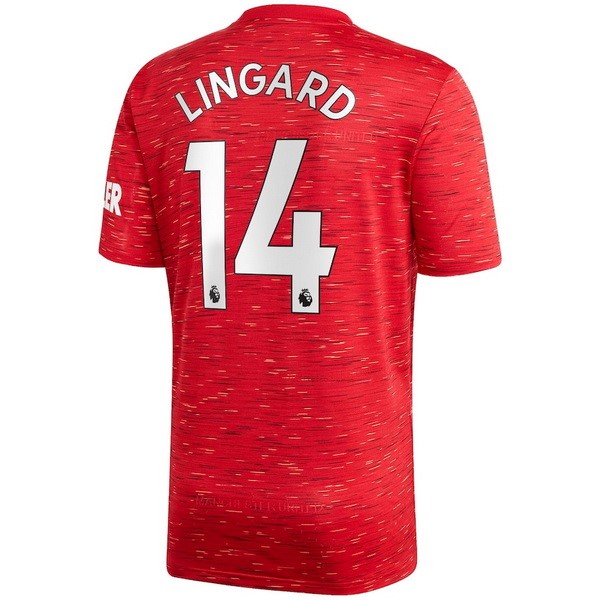 Maglia Manchester United NO.14 Lingard Prima 20/21 Rosso